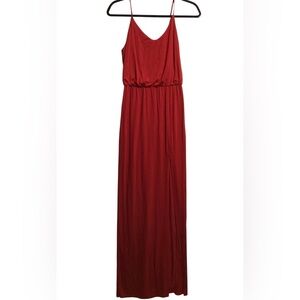 Elegant Red Maxi Dress